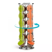   Fém kávékapszula tartó - 24 db Dolce Gusto kapszulához - króm