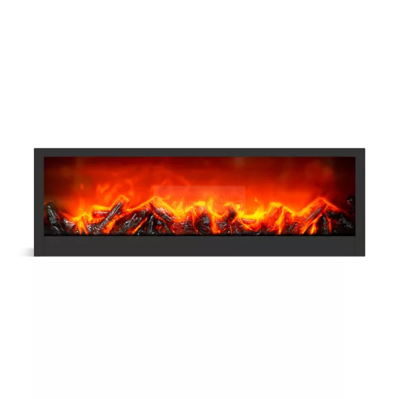 Kandalló LED-es lánghatással - elemes / USB-s - 60 x 10 x 20 cm