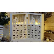 LED karácsonyi adventi kalendárium - elemes 8LED