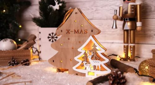 LED karácsonyi fenyőfa,fa,elemes