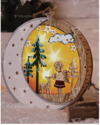 LED karácsonyi hold,angyal,fa,elemes