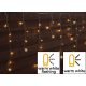 Karácsonyi LED jégcsap fényfüggöny 5+10m IP44 3,6W, 2600-2700K