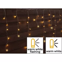   Karácsonyi LED jégcsap fényfüggöny 5+5m IP44 3,6W, 2600-2700K
