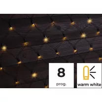   Karácsonyi LED fényháló 5+1x1,5m IP44 meleg fehér adapterrel
