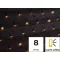 Karácsonyi LED fényháló 5+3x1,5m IP44 meleg fehér adapterrel