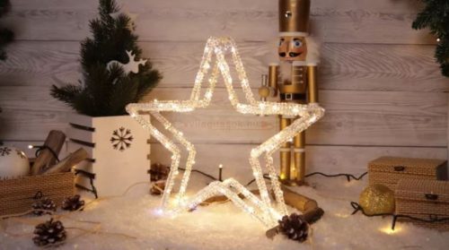 LED karácsonyi sziporkázó csillag