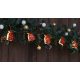 Karácsonyi LED fényfüzér dekoráció, mikulás csomag, elemes, 6+18h, 10LED, 3000K, 2xAA