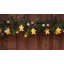 Karácsonyi LED fényfüzér dekoráció, fém mézeskalács, elemes, 6+18h, 10LED, 3000K, 2xAA