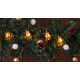 Karácsonyi LED fényfüzér dekoráció, kis szarvasok, elemes, meleg fehér, 6+18h,10LED, 2xAA