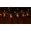 Karácsonyi LED fényfüzér dekoráció, fém szarvasos, elemes, 6+18h, 10LED, 3000K, 2xAA