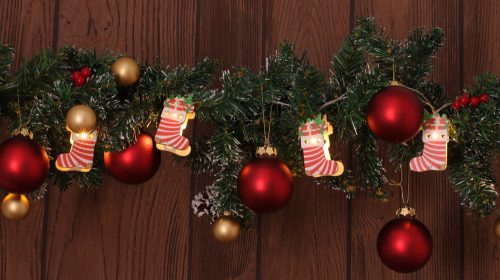 Karácsonyi LED fényfüzér dekoráció, zokni, elemes, 6+18h, 10LED, 3000K, 2xAA