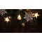 Karácsonyi LED fényfüzér dekoráció, elemes, 6+18h, 10LED, 3000K, 2xAA