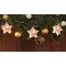 Karácsonyi LED fényfüzér dekoráció, feliratos csillagos, elemes, 6+18h, 10LED, 3000K, 2xAA