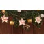 Karácsonyi LED fényfüzér dekoráció, feliratos csillagos, elemes, 6+18h, 10LED, 3000K, 2xAA