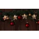 Karácsonyi LED fényfüzér dekoráció, csillag, szarvas, fa, elemes, 6+18h, 10LED, 3000K, 2xAA