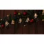 Karácsonyi LED fényfüzér dekoráció, fenyő, elemes, 6+18h, 10LED, 3000K, 2xAA