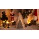 Karácsonyi LED fenyő, fa, elemes, 6+18h,13LED, 3000K, 2xAA