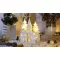 Karácsonyi templom LED dekoráció, fa, elemes, 6+18h, 10LED, 3000K, 3xAA
