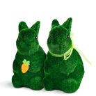 Húsvéti dekoráció - nyuszi - 2 féle - 15 cm - zöld