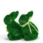 Húsvéti dekoráció - nyuszi - 2 féle - 15 cm - zöld