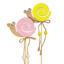 Leszúrható dekoráció - csiga - 2 féle - 32,5 cm