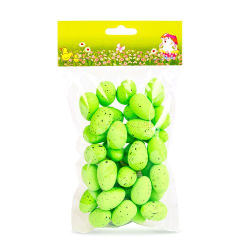 Húsvéti dekoráció - tojás szett - 3 féle - 3 cm - 36 db / csomag