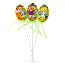   Húsvéti dekoráció - tojás szett - leszúrható - 21 cm - 6 db / csomag