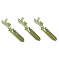   Szig.tlen rátolható csatlakozó csap 6,3×0,8mm, 1-2,5mm2, sárgaréz, rögz.csapos