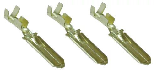 Szig.tlen rátolható csatlakozó csap 6,3×0,8mm, 1-2,5mm2, sárgaréz, rögz.csapos