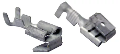 Szigeteletlen rátolható csatlakozó csap+hüvely