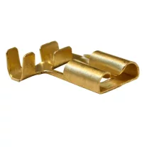   Szig.tlen rátolható csatl. Hüvely 7,7×0,8mm, 1-2,5mm2, 90°, ónozott réz, rögz.csapos