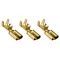 Szigeteletlen rátolható csatlakozó hüvely 6,3×0,8mm, 4-6mm2, sárgaréz