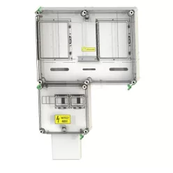   CSATÁRI PLAST PVT 6075 Á-V FM-K 1/3 fázisú kombinált villanyóra szekrény (N.+É) 80A földkábeles