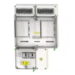   Csatári Plast PVT 6075 Á-V Fm-SZ ÁK 1/3 fázisú kombinált villanyóra szekrény (n+é) 80A szabadvezeték