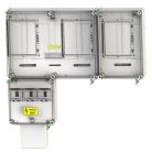 CSATÁRI PLAST PVT 7590 Á-V-H FM-K 1/3 fázisú kombinált villanyóra szekrény (N.+É+H) 80A földkábeles