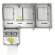 CSATÁRI PLAST PVT 7590 Á-V-H FM-K 1/3 fázisú kombinált villanyóra szekrény (N.+É+H) 80A földkábeles