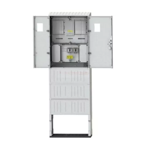 CSATÁRI PLAST PVT-K-L Á-V FM 1/3 fázisú villanyóra szekrény lábazattal (nappali+éjszakai) földkábeles