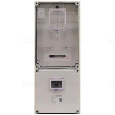 Csatári Plast 1/3F mérőszekrény 1xM63.80A szabadvezetékes 1-szintes 1-mérőhely PVT 3075 Fm-SZ-U