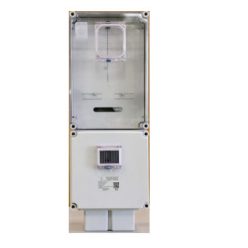   Csatári Plast 1/3F mérőszekrény 1xM63.80A földkábeles 1-szintes 1-mérőhely 1M PVT 3075 Fm-K-U