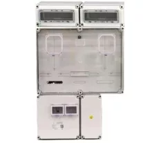   Csatári Plast PVT 6075 Á-V Fm-SZ ÁK-U 1/3 fázisú kombinált villanyóra szekrény (n+é) 80A szabadvezeték 2x12m
