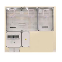   Csatári Plast 1/3F mérőszekrény 1xM63.80A+1xV32+1xH80A földkábeles 2 3M PVT 7590 Á-V-H Fm-K-U