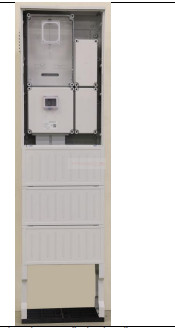 Csatári Plast 1/3F mérőszekrény 1xM63.80A +H63.80A földkábeles álló 1-szintes 1 PVT-K-L Fm-53-U