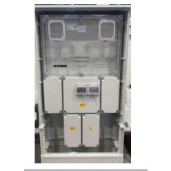   Csatári Plast 1/3F mérőszekrény 1xM63.80A+1xV32 földkábeles álló 1-szintes 1 2M PVT-K-L Á-V Fm-U