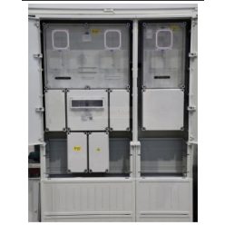   Csatári Plast 1/3F mérőszekrény 1xM63.80A+1xV32+1xH63.80A földkábeles álló 2 PVT-K-L Á-V-H Fm-U