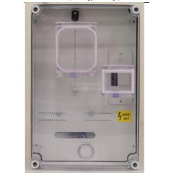   Csatári Plast 3F mérőmodul csoportos M63A alacsony fedél+szellőző 1-szintes 1M PVT 3045 Fm-CS-U 