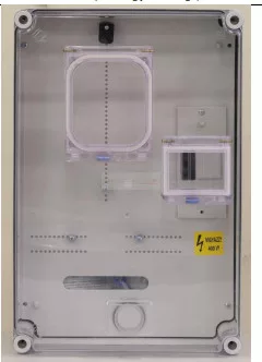 Csatári Plast 3F mérőmodul csoportos M63A alacsony fedél+szellőző 1-szintes 1M PVT 3045 Fm-CS-U 