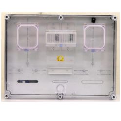   Csatári Plast 3F mérőmodul csoportos M63A V32A alacsony fedél+szellőző 1 1M PVT 6045 Á-V Fm-CS-U 