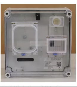 Csatári Plast 1F mérőszekrény társasházi M63A 1-szintes 1-mérőhely 1 1M PVT 3030 Fm-CS