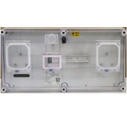   Csatári Plast 1F mérőszekrény társasházi M63A V32A 1-szintes 1-mérőhely 2 2M PVT 3060 Á-V Fm-CS 