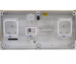 Csatári Plast 1F mérőszekrény társasházi M63A V32A 1-szintes 1-mérőhely 2 2M PVT 3060 Á-V Fm-CS 